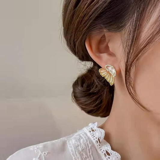 Double Sided Butterfly Gold Ear Cuff Earrings