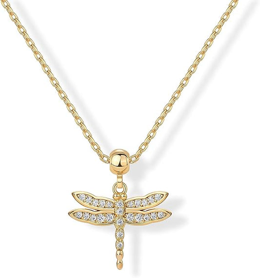 Dragonfly Stainless Steel Necklace