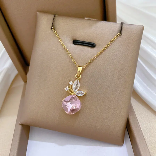 Stylish Gold Plated Knot Pattern Necklace – Anti-Tarnish Finish