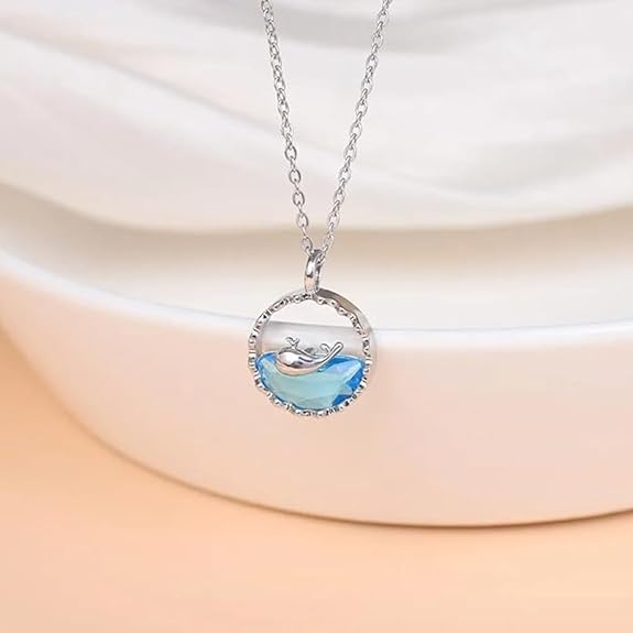 Dolphin Pendant Chain – Trendy Necklace for Girls & Women