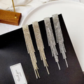 Crystal Long Tassel Party wear Earrings - 2 Styles