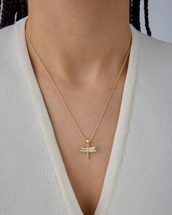 Dragonfly Stainless Steel Necklace