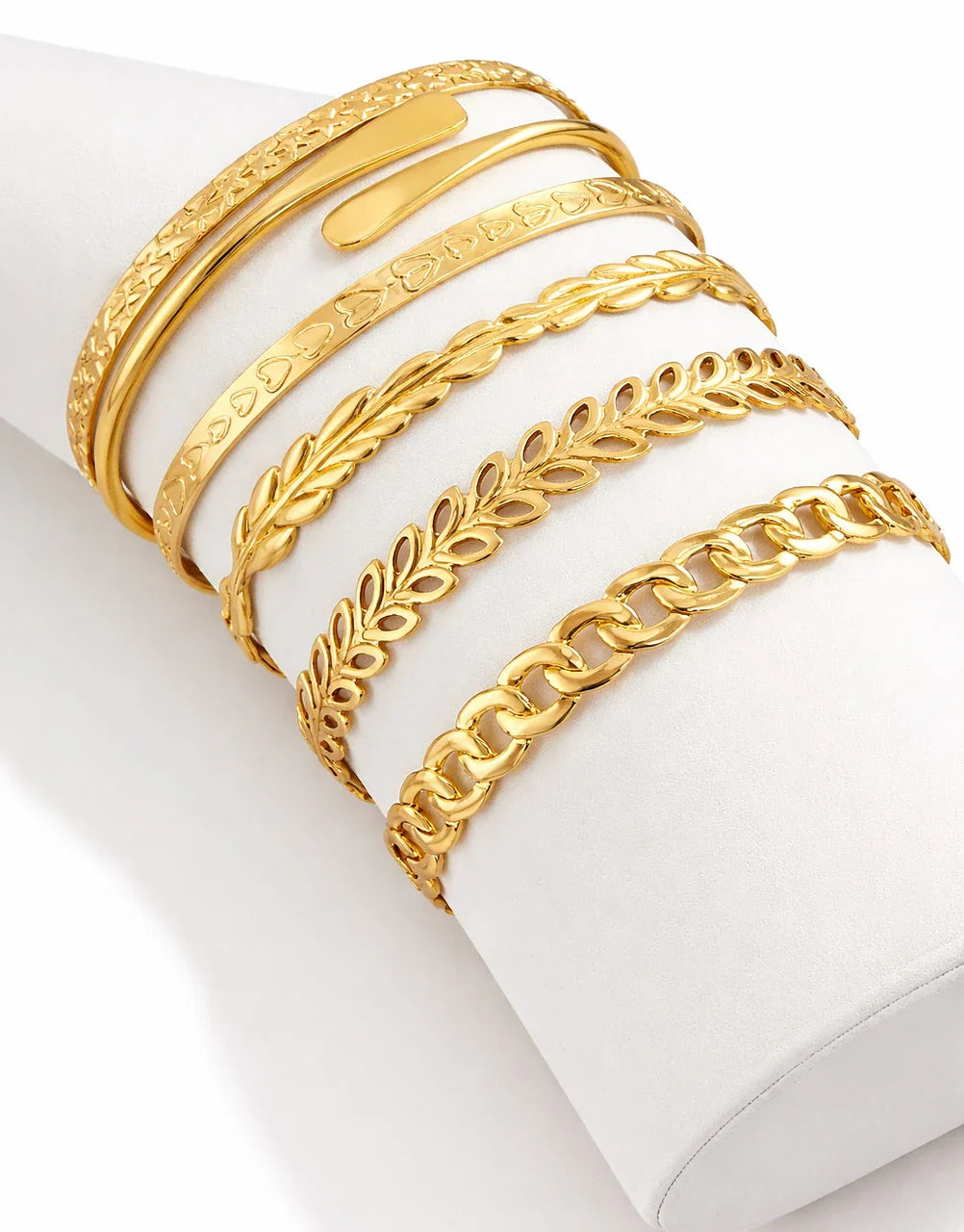 Gehna 6‑Piece Gold Bracelet Set Premium Fashion Jewelry